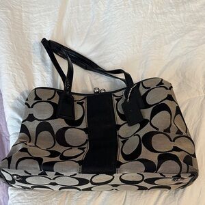 Stylish Black and Gray Women's Tote Bag
